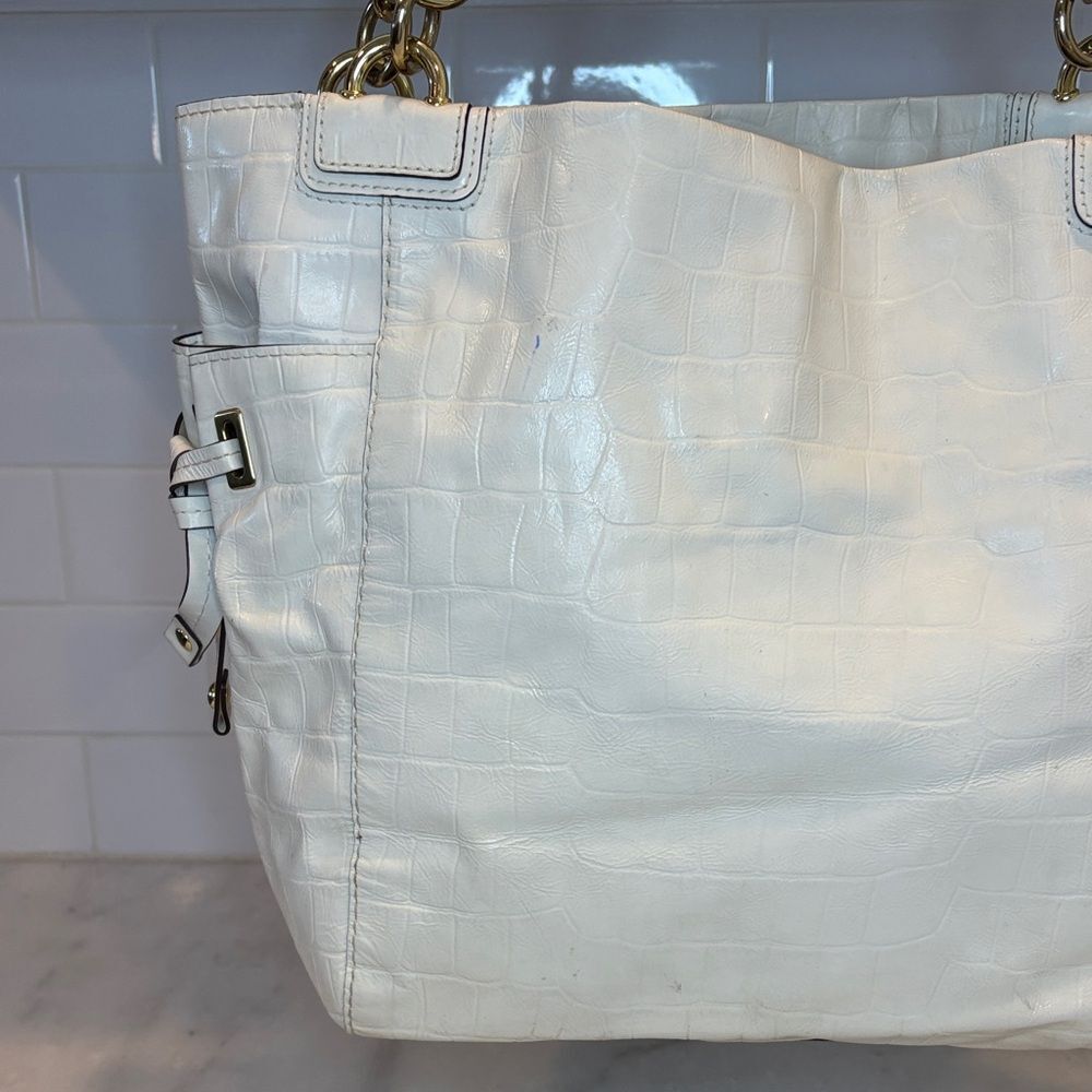 Coach Bag Purse Handbag Leather Peyton Embossed Croc Exotic Large Shoulder Tote - Picture 5 of 16